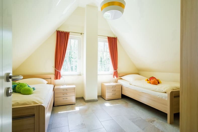 Ferienhaus Rügensonne Schlafen Kinder Einzelbetten