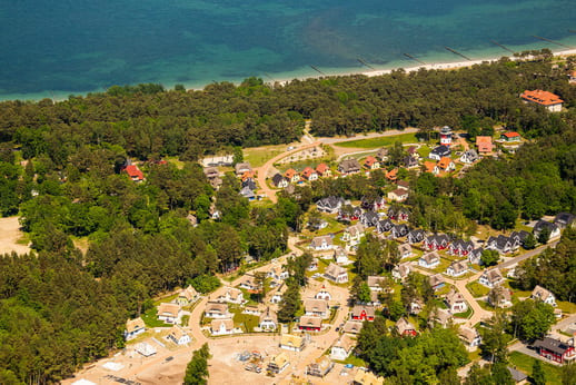 Urlaub im Ostseebad Glowe Luftbild